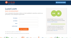 Desktop Screenshot of luxori.com