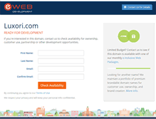 Tablet Screenshot of luxori.com